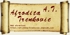 Afrodita Trenković vizit kartica